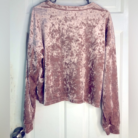 [FOREVER 21] Velvet Crewneck Sweatshirt - Picture 5 of 6